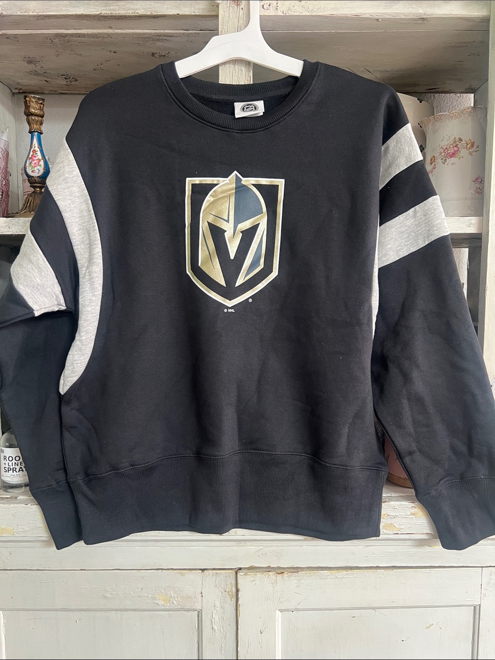 NHL Vegas Golden Knights Black and Gray Pullover Sweatshirt NWT